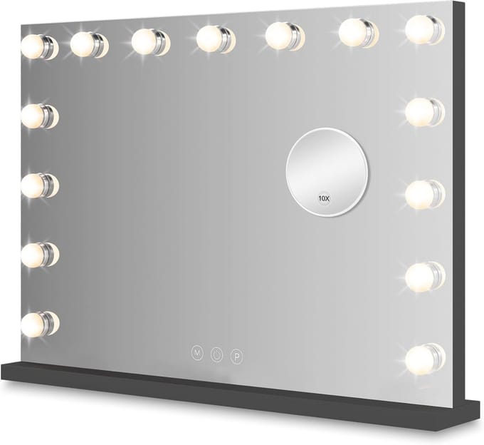 Hollywood Spiegel - Make Up Spiegel met Verlichting en Dimbare 10x Vergroting