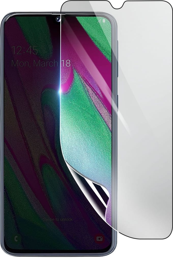 3mk, Geschikt voor Samsung Galaxy A40, Schokbestendige Hydrogel Screenprotector, Transparant