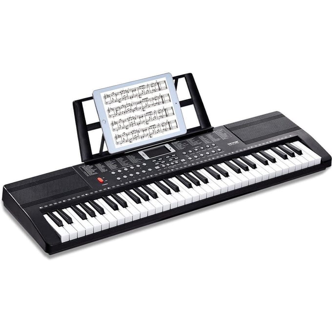 61 Toetsen Digitale Keyboard Piano Elektrisch Draagbaar 200 Klanken 200 Ritmes