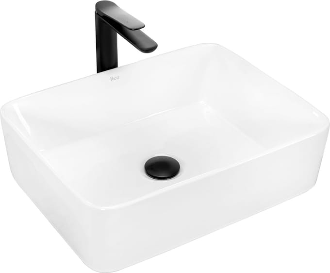 Rea Anita - Opzetwastafel - Wit - 48,5X37,5X13,5Cm