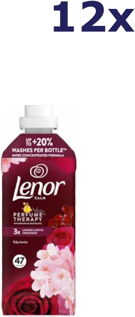 12x Lenor Wasverzachter - 47sc987ml - ruby jasmine - calm