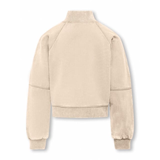 Only Kogdonna ls half zip washed swt ecru