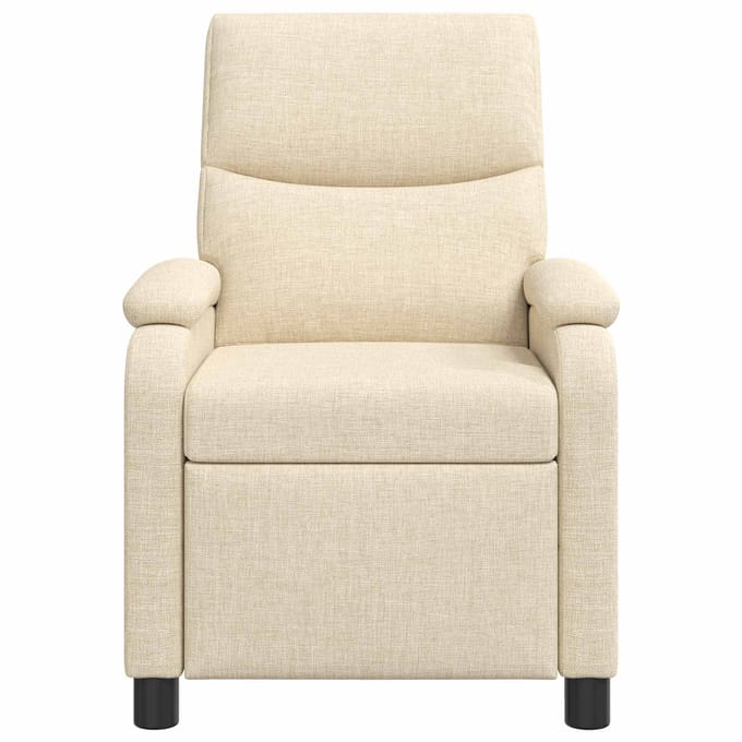 vidaXL - Recliner - Crèmekleurig - Stof