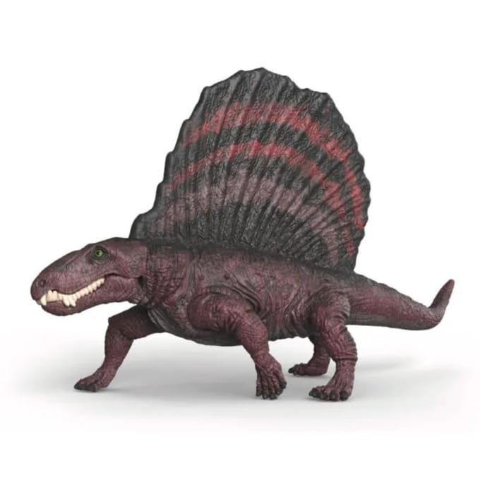 Schleich dinosaurus speelfiguur Dimetrodon rood zwart 15 cm speelgoed.