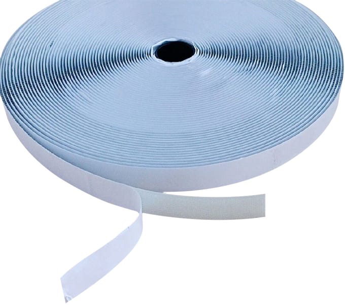 Showgear klittenband zelfklevend 20 mm x 25 m, grijs