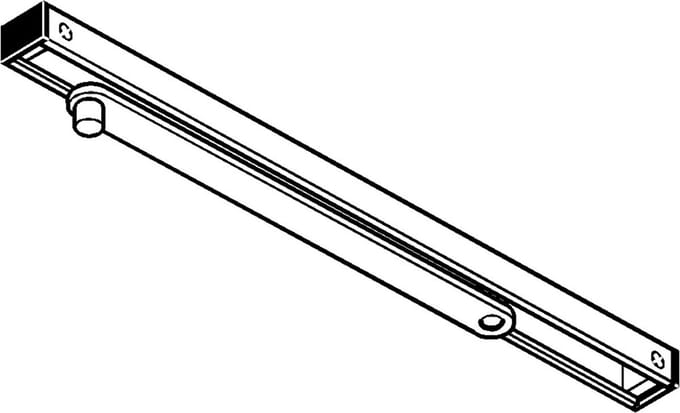 GEZE GLIJARM ZWART VOOR DEURDRANGER TS3000V