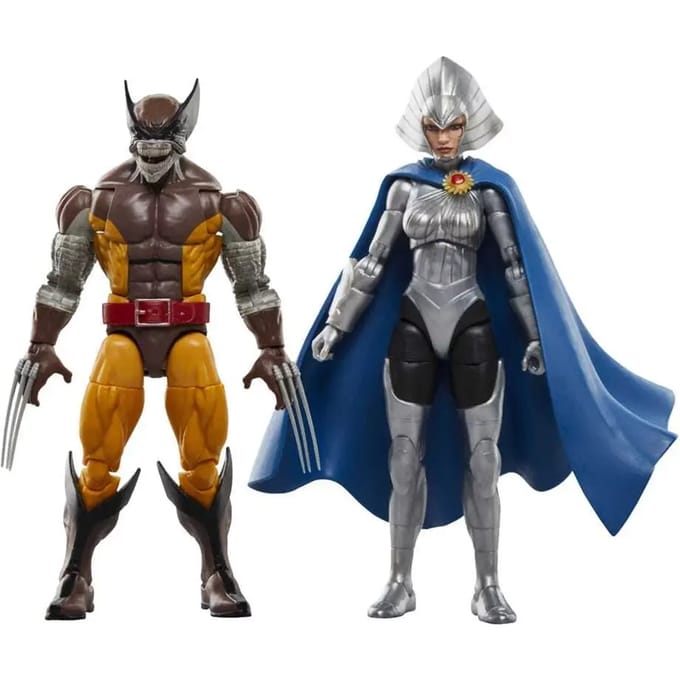 Hasbro Wolverine 50th Anniversary Marvel Legends Action Figure 2-Pack Wolverine & Lilandra Neramani 15 cm Action Figuur