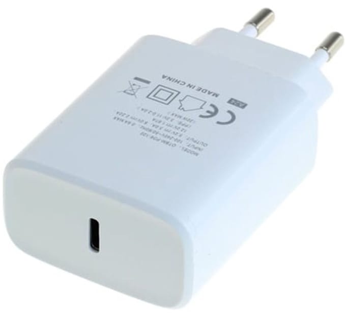 OneOne 20W snellader. Witte USB C oplader. PD lader adapter past op Apple iPhone 13 Mini, iPhone 13 Pro, iPhone 13 Pro Max, iPhone 14, iPhone 14 Plus, iPhone 14 Pro, iPhone 14 Pro Max