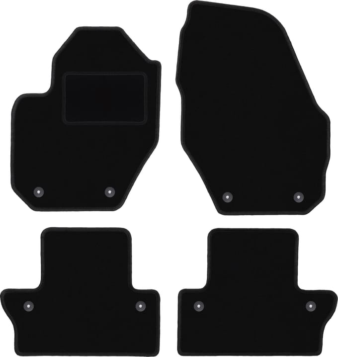 Zwarte veloursmatten voor: Volvo XC60 I crossover (2008-2017)