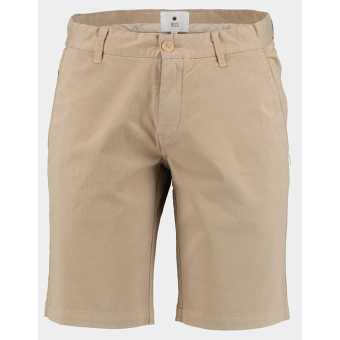 Bos Bright Blue Korte broek george chino short 24109ge01bo/820 sand