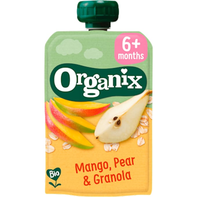 Knijpfruit Mango, Peer & Granola 6+m