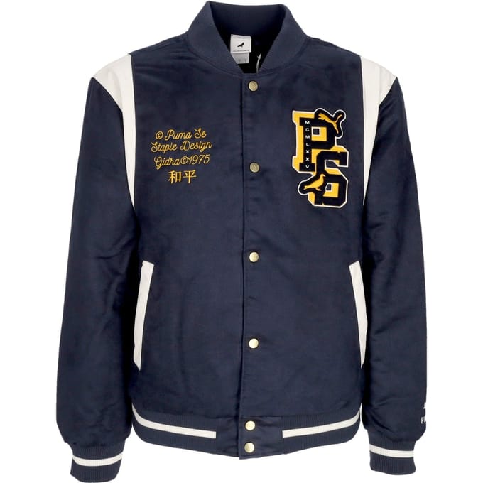 Collegejack voor heren, Varsity Jacket X Staple, nieuwe marine