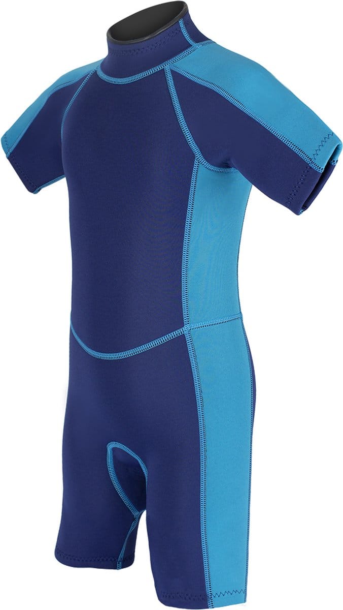 Jongens shorty 3mm blauw/navy 2XS