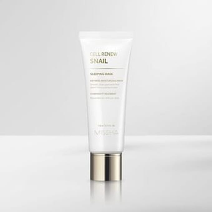 Missha, Super Aqua, Cell Renew Snail, Masque de Beauté de Nuit, 3,7 fl oz (110ml) white