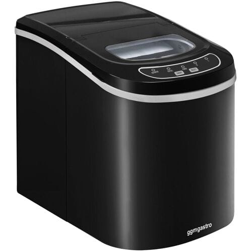 GGM Gastro Eiswürfelmaschine - Hohlzylinder - 12 kg/24 h - Schwarz matt