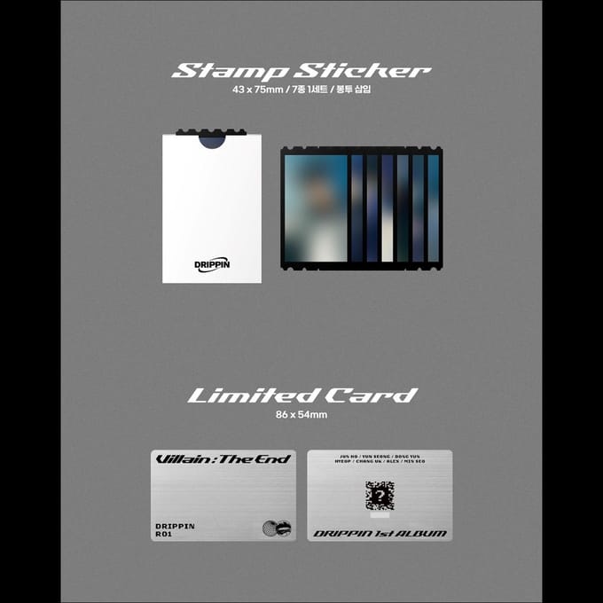 DRIPPIN - Schurk : Het einde, het eerste reguliere album. (Beperkte ver.) Limited Ver. black