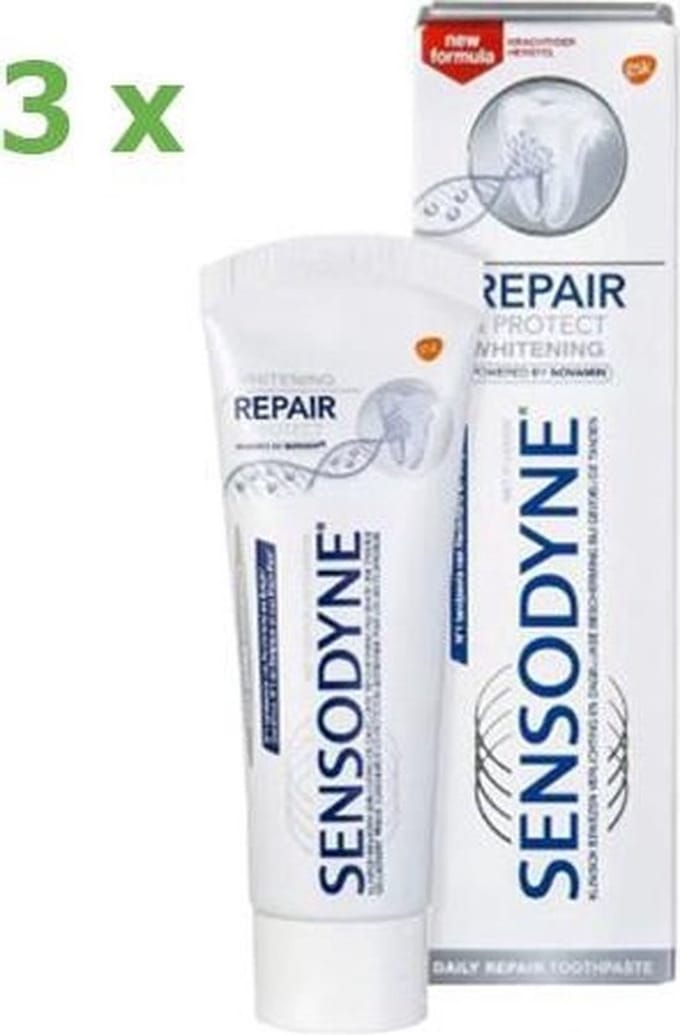 Sensodyne - Tandpasta - Repair & Protect - Whitening - 75ml x 3