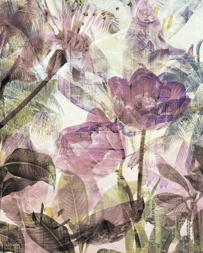 Fotobehang - Metropical Faded 200x250cm - Vliesbehang