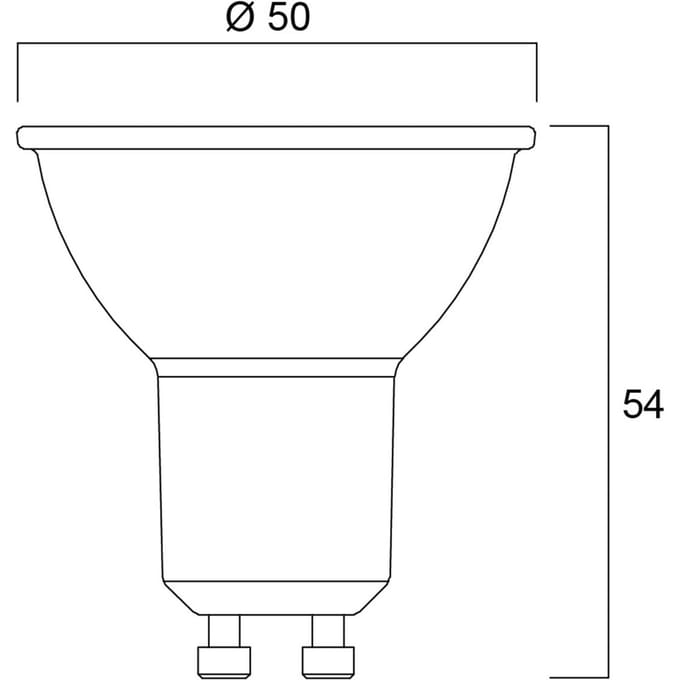 Sylvania LED reflector GU10 2,2W 3.000K 350 lm dim