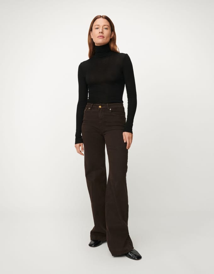 Lois Palazzo Mistral Jeans Donkerbruin 3440-6491