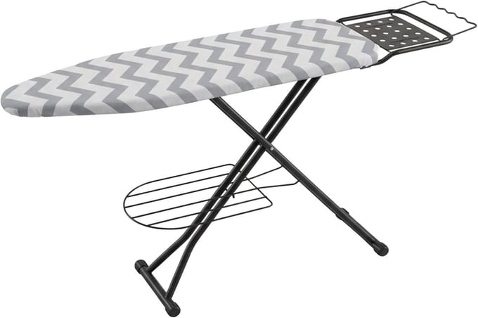 Strijkplank - 110 x 33 cm - voor stoomstrijkijzer - verstelbaar - zigzag