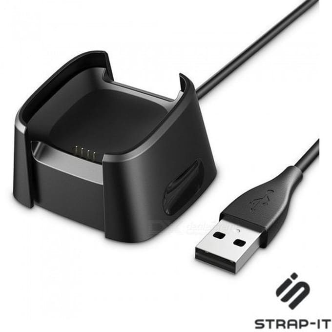 Oplader geschikt voor Fitbit Versa - Strap-it Oplaadkabel - charger - lader