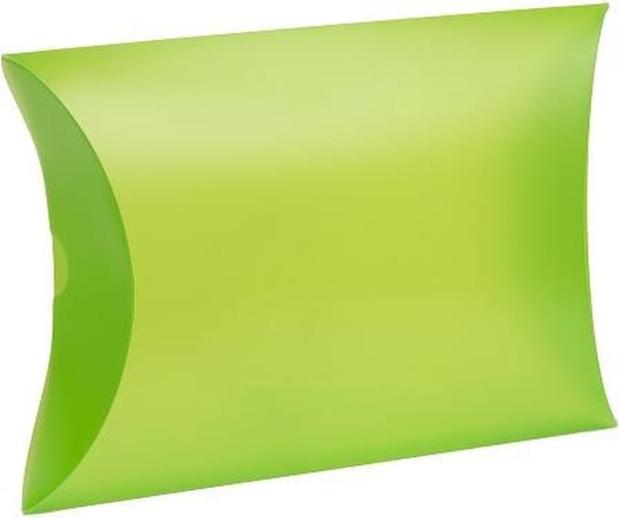 Pillow geschenkverpakking 32x8x23cm APPELGROEN (50 stuks)