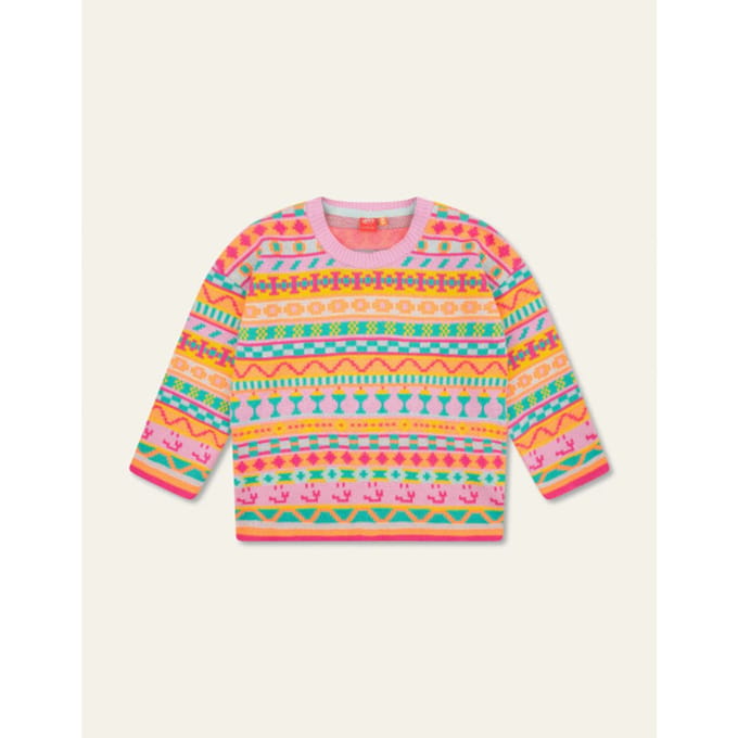 Oilily Klock - Trui - Meisjes - Regular Fit - Lila - 152/12yr