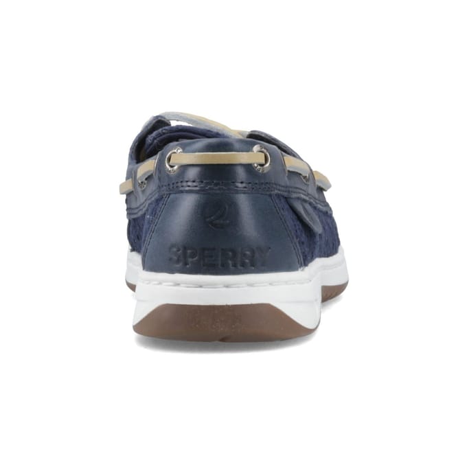Sperry Angelfish Leren En Katoenen Damesschoenen In Marineblauw
