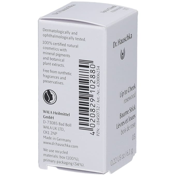 Dr. Hauschka Lip To Cheek 03 Rosewood 6,1 Lippenbescherming