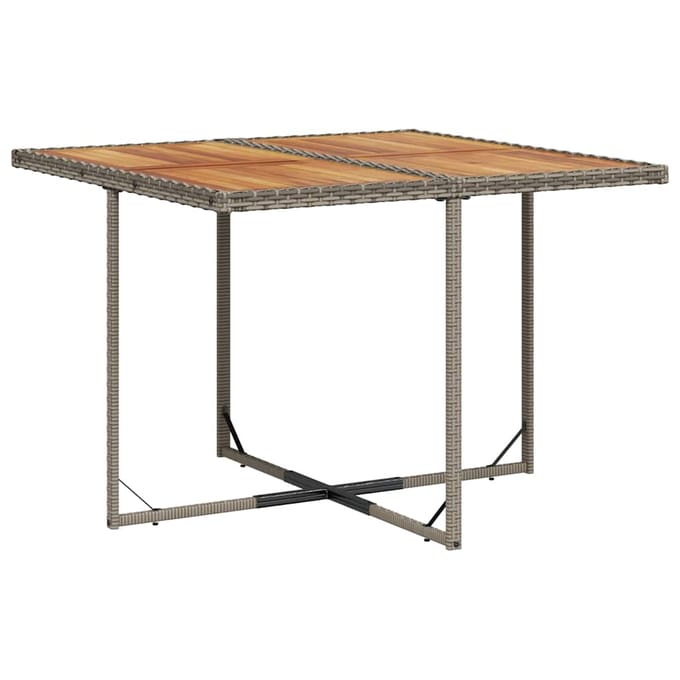 vidaXL - 9-delige - Tuinset - met - kussens - poly - rattan - grijs