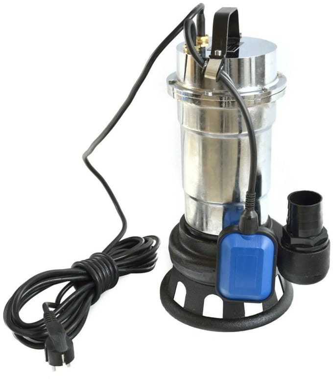 GEKO Waterpomp - 550W - Nikkelen Behuizing - Max. 8m Heffing - 17.000 l/u Capaciteit