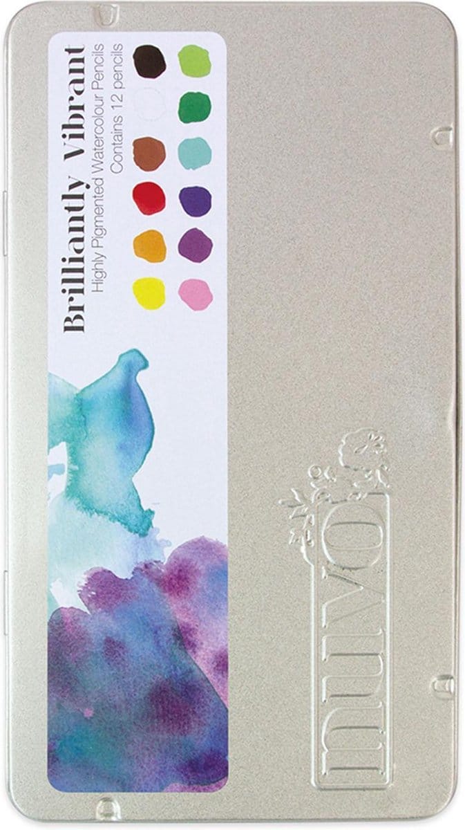 Nuvo Aquarelpotloden - Brilliant vibrant - 12 kleuren