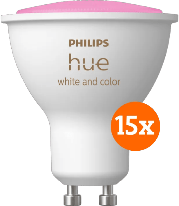 Philips Hue White and Color GU10 15-pack
