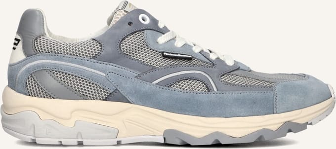 Floris Van Bommel Sfm-10258 De Rezer Sneakers - Suède - - Blauw - Maat 46⅔