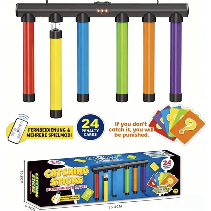 2-Speler Uitdaging Vallende Stokjes Spel Voor Training Reactievermogen Feestspellen Educatief Ouder-Kind Interactief Sport Speelgoed