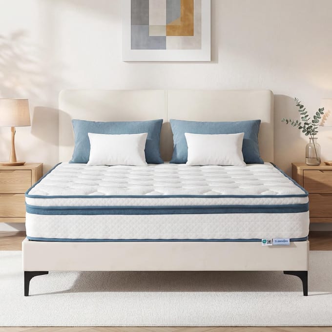LITTLE TREE Pocketvering Matras - 140 x 190 x 25 cm - Traagschuim & Lyocell Oppervlak Matras - H3 Medium Firm
