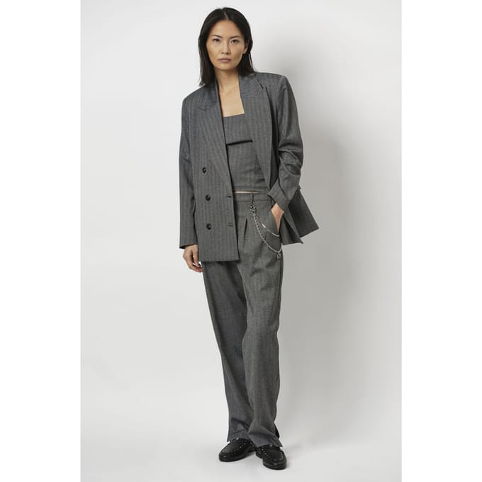 Dante6 Dean Herringbone Pants Graphite Größe: 42 | Stoffhosen Outlet | Damen