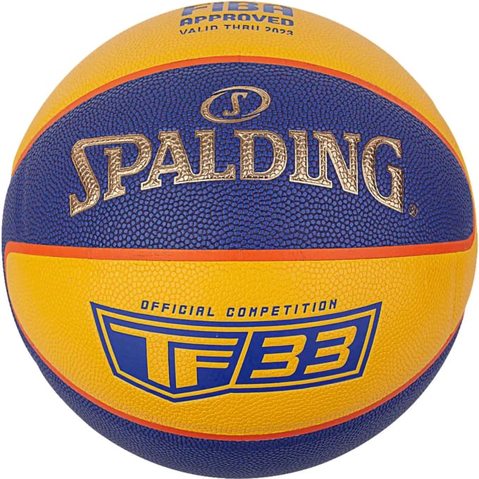 TF-33 Goud - Geel/Blauw 2021 Sz6 Composiet Basketbal