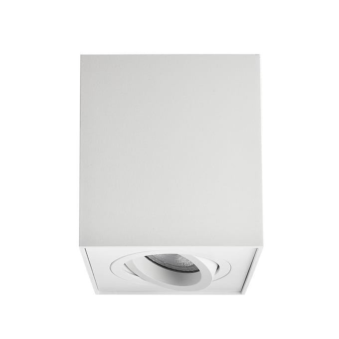 Deko-Light Plafondspot Bengala hoekig, wit, aluminium, GU10, zwenkbaar
