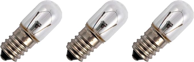 Signaallamp E14 30V 5W - 166 mAh - 3 stuks - T16 Gloeilamp Ø16mm - 45mm - 2500K - Dimbaar