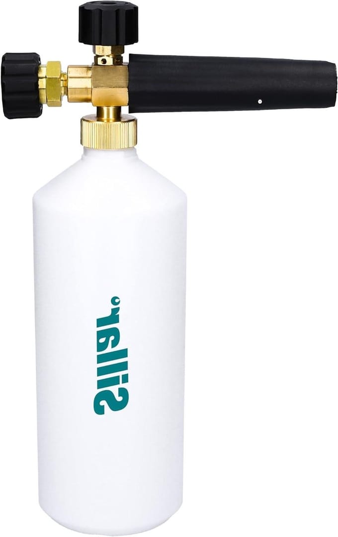 Schuimlans - Schuimspuit Foam Cannon - Auto Wassen - Verstelbare Schuimregeling - 1 Liter - Zwart