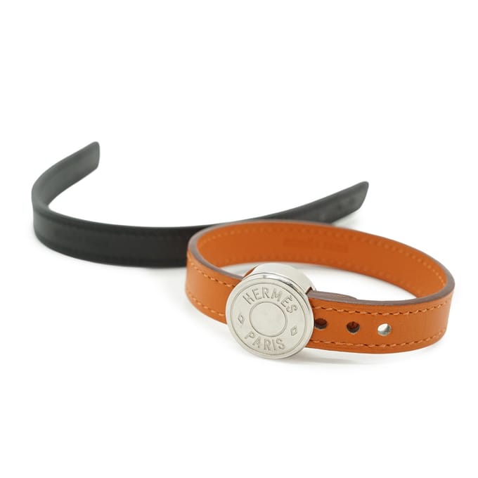 Hermes leren armband Clou de Selle
