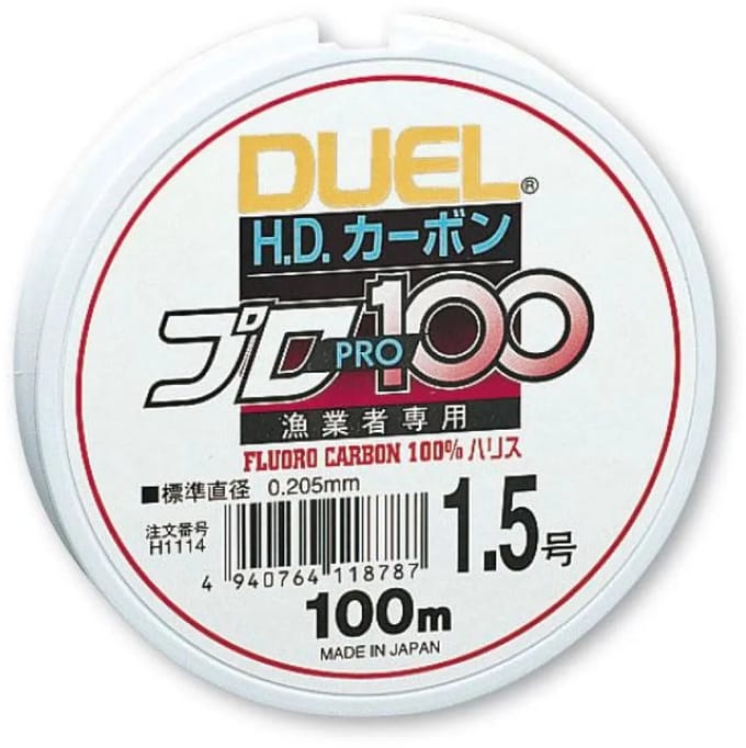 Duel H.dcarbon Pro S Flurocarbon 100 M Wit 0.440 mm