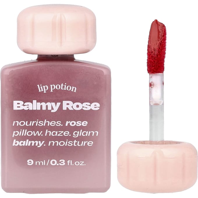 alternatiefstereo, Lip Potion Balmy Rose, Nee. 7 Thee Roze, 9ml (0,3 fl oz) white
