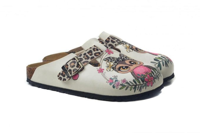 Goby Cute Owl Clogs – Handgemaakt – Premium Kwaliteit – Maat 38