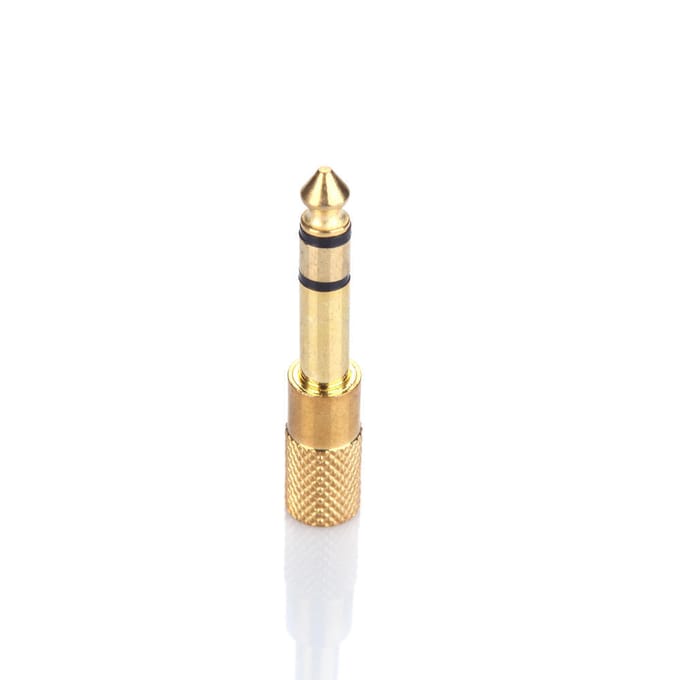 Audio Jack Adapter Converter Stereo Plug Socket voor elektrische gitaren Microfoon Hoofdtelefoon 6,5 mm mannelijk 3,5 mm vrouwelijk goud