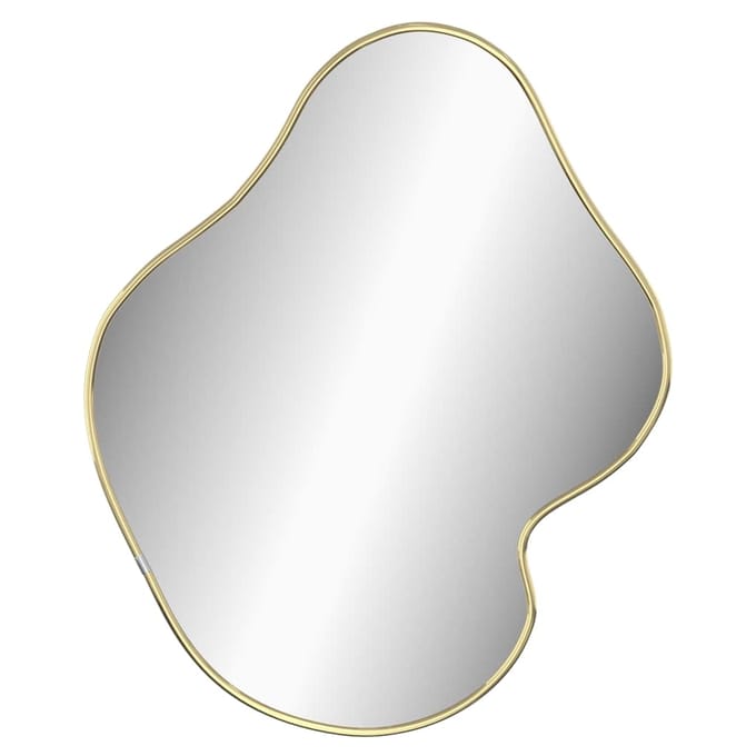 vidaXL - Wandspiegel - 50x40 - cm - goudkleurig