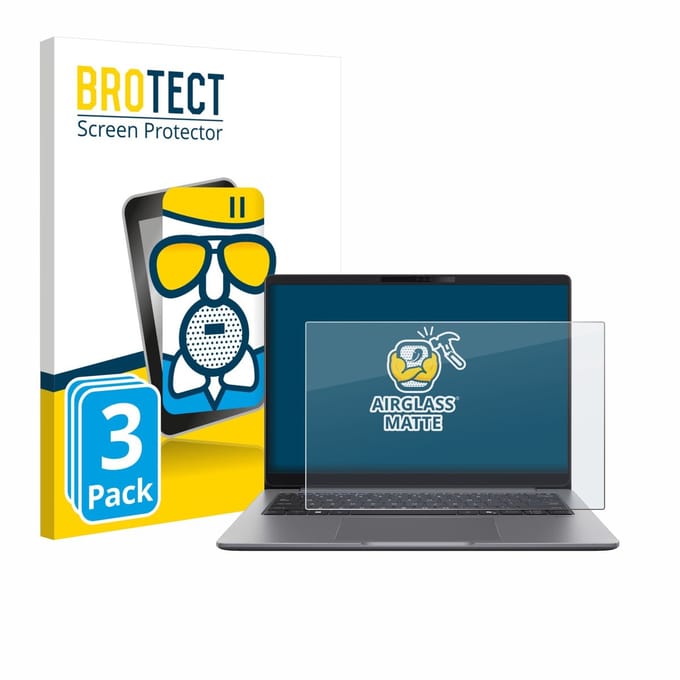 BROTECT - Screenprotector voor ASUS ExpertBook P5 G2 - Folie Beschermfolie Beschermglas matte 3 Stuks