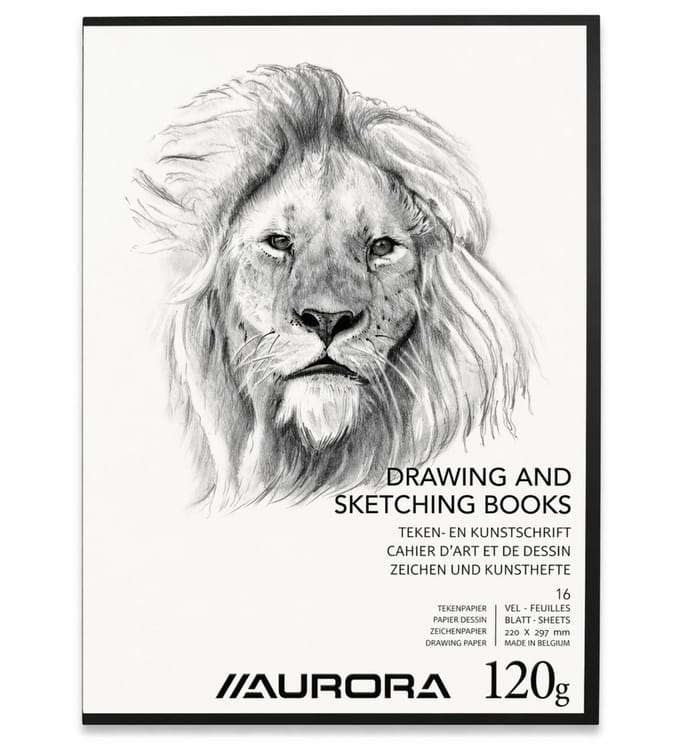 Aurora Tekenschrift - Tekenpapier - Schetsboek - A4 - 120gr - 32 Bladzijden